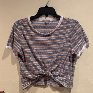 Lightweight Striped Ringer Tee